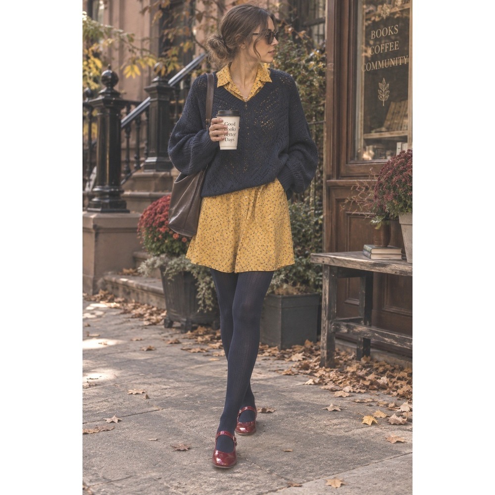 Madewell mini 12 midsize mustard floral fit and flare retro vibe fall favorites